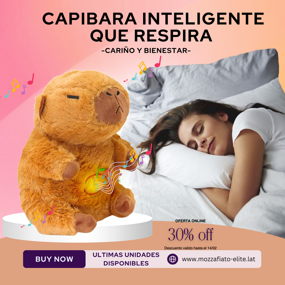 Capibara Inteligente que Respira, Da Cariño y Bienestar